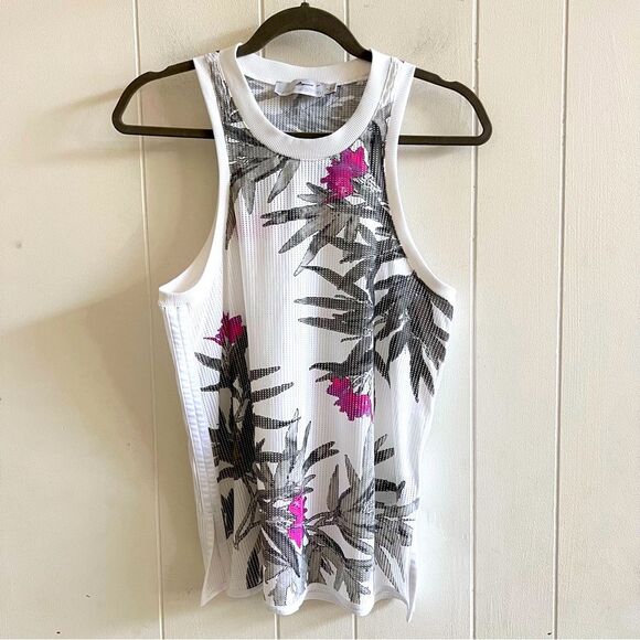 Adidas By Stella McCartney White Floral Top - Picture 1 of 11